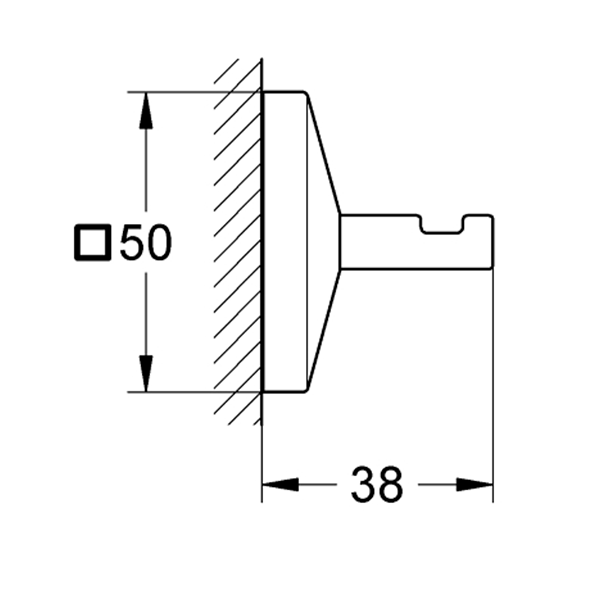 Крючок для халата, хром Grohe Allure Brilliant 40498000