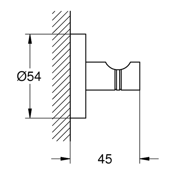 Крючок для банного халата, суперсталь Grohe Essentials 40364DC1