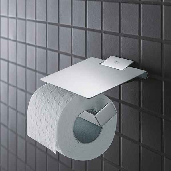 Держатель туалетной бумаги с крышкой Grohe Selection Cube 40781000