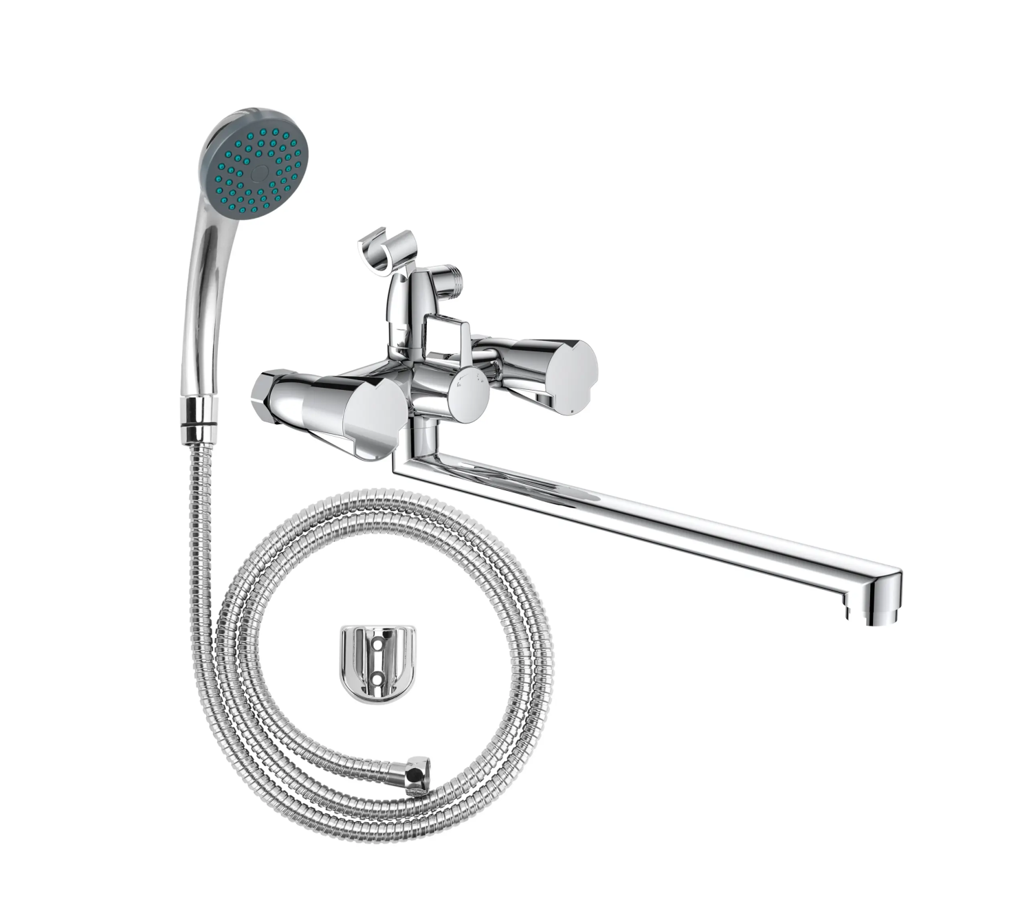 Смеситель для ванны, длинный излив, хром VODA CALM31