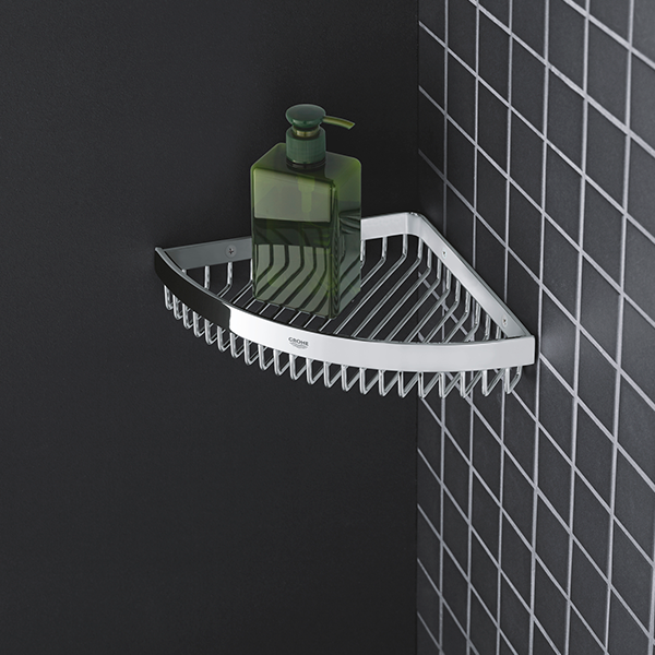 Полочка-решетка угловая, хром Grohe Selection Cube 40809000