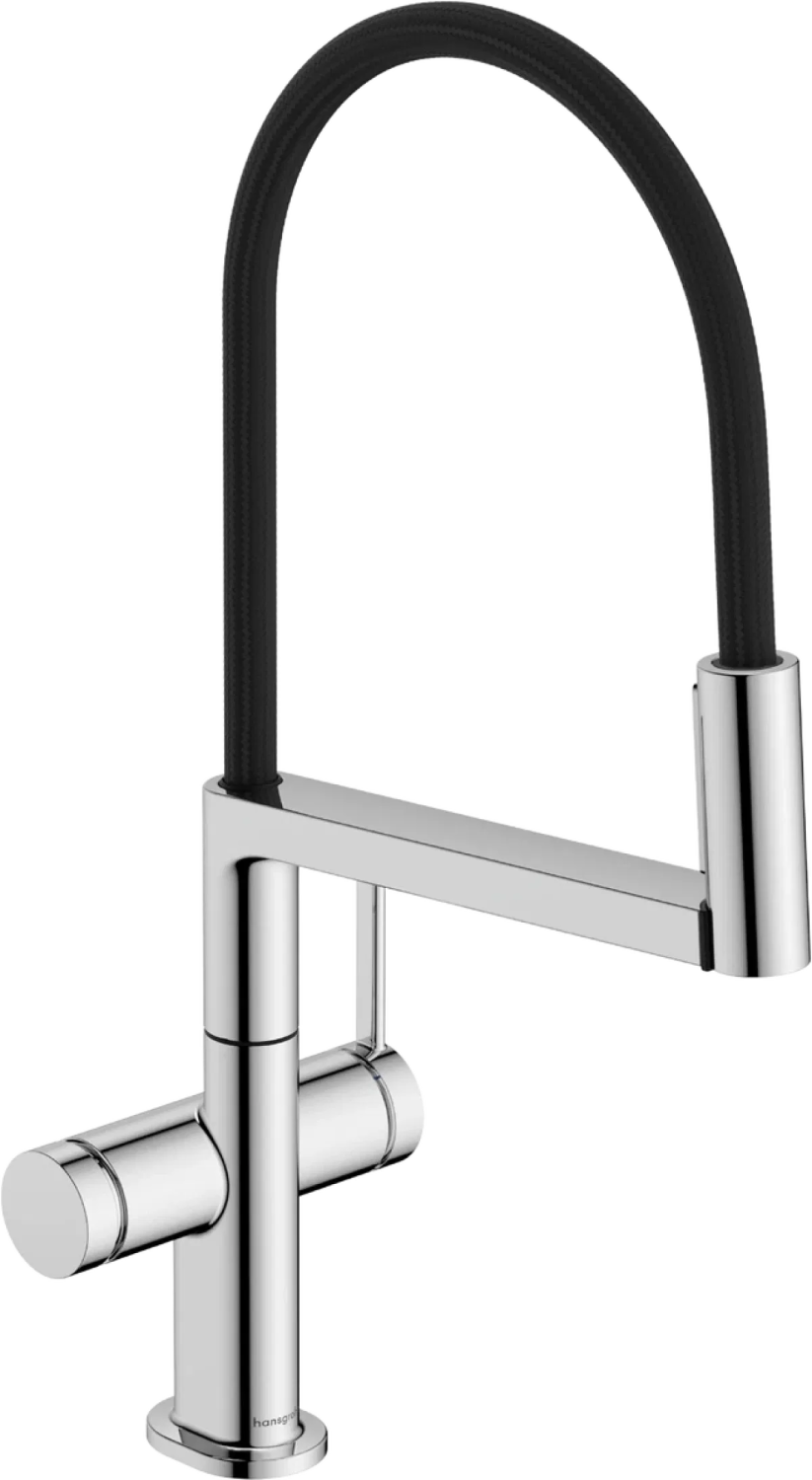 Смеситель для кухни, хром-черный Hansgrohe Talis M54 72861000