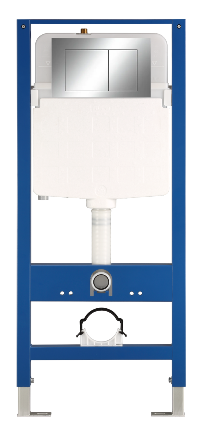 Инсталляция для подвесного унитаза, хром Nuca N5108P2702CH