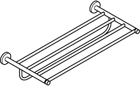 Полка для полотенец 550, металл, суперсталь Essentials 40800DC1