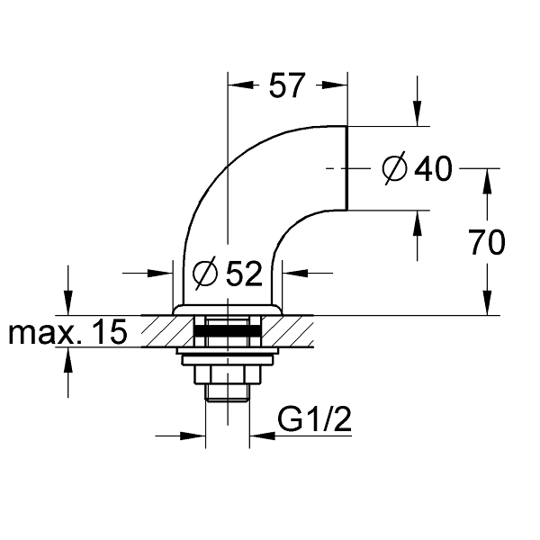 Крепеж для вертикального монтажа Grohe 12060000