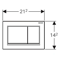 Панель смыва, белый Geberit Omega30 115.080.KJ.1