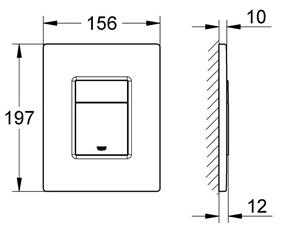 Панель смыва, хром Grohe Skate Cosmopolitan 38732P00