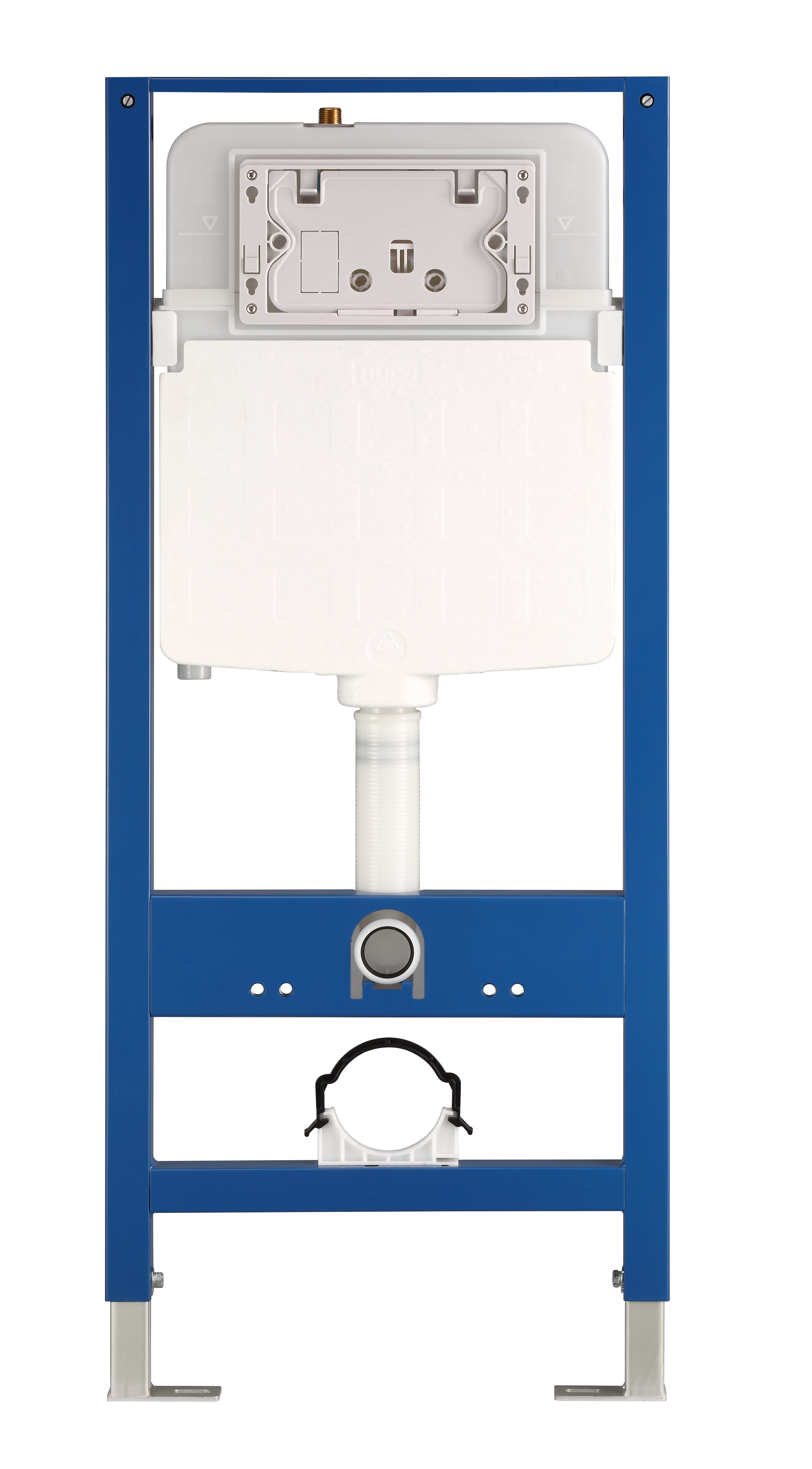 Инсталляция для подвесного унитаза, оружейная сталь Nuca N5108P2703GG