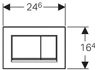 Панель смыва, черный Geberit Sigma30 115.883.KM.1