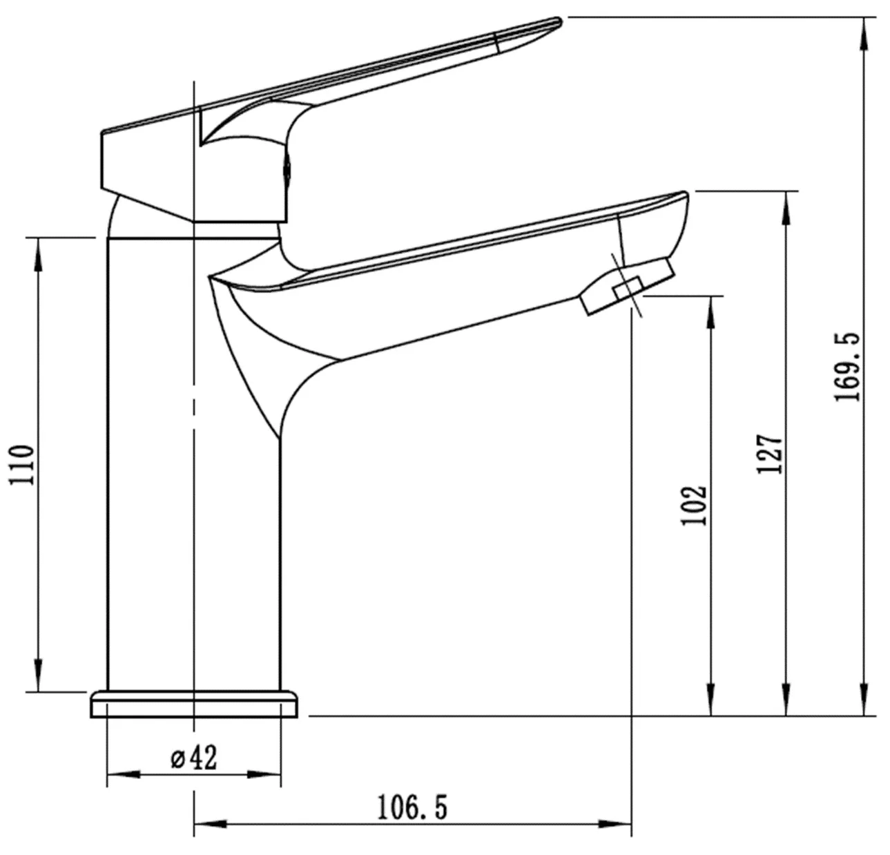 Смеситель для раковины с гигиеническим душем, хром ESKO Kazan KZ27H