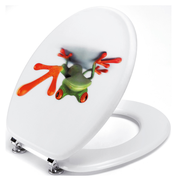 Сиденье для унитаза с крышкой Saniplast Frog 3D 2FSE155800