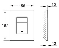 Панель смыва, альпин белый Grohe Skate Cosmopolitan 38732SH0