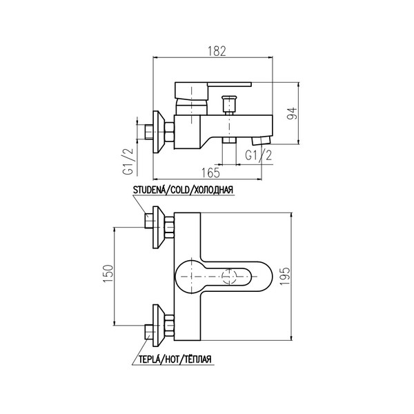 ZA054.5 ZAMBEZI Смеситель для ванны