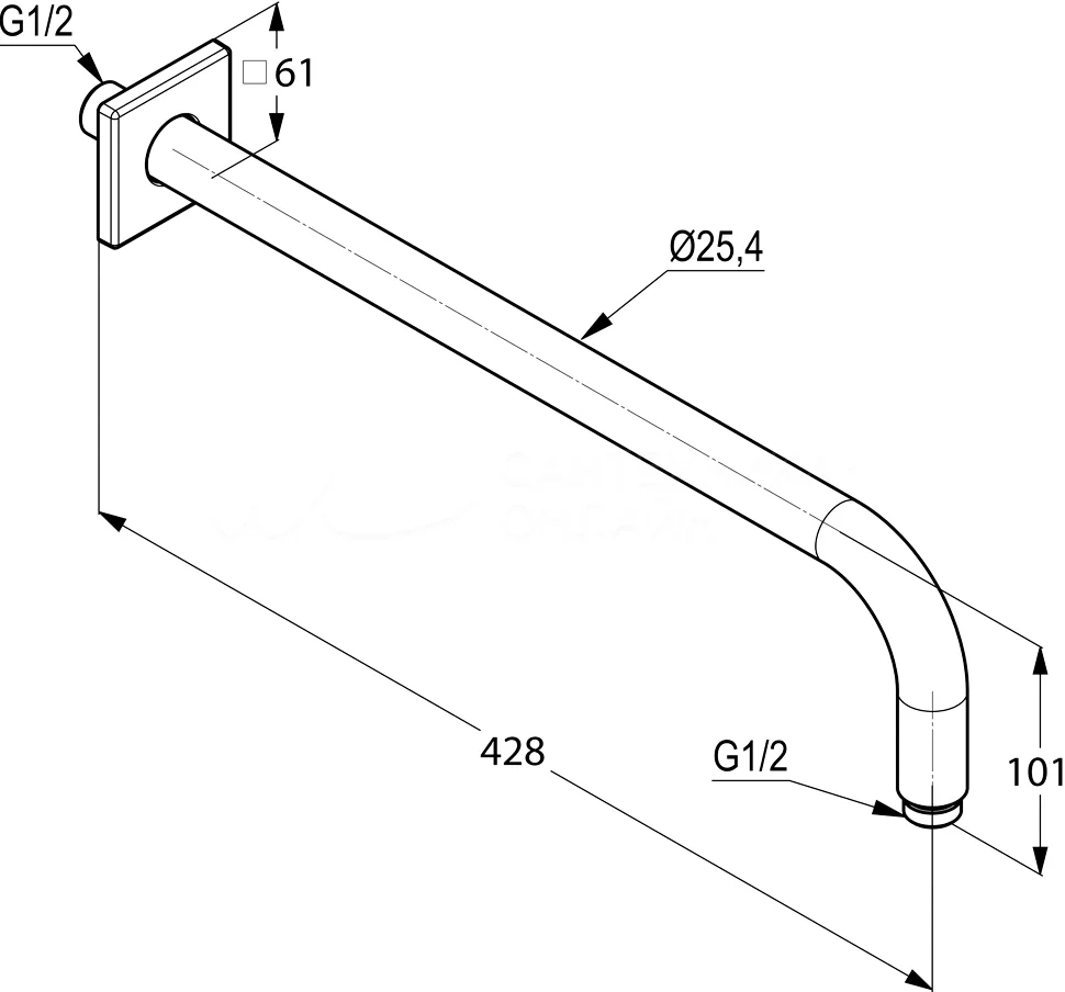 Душевая система, встраиваемая, хром Kludi Pure and Easy 406300575