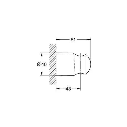 Держатель для ручного душа, настенный, хром Grohe Relexa Plus 28605000