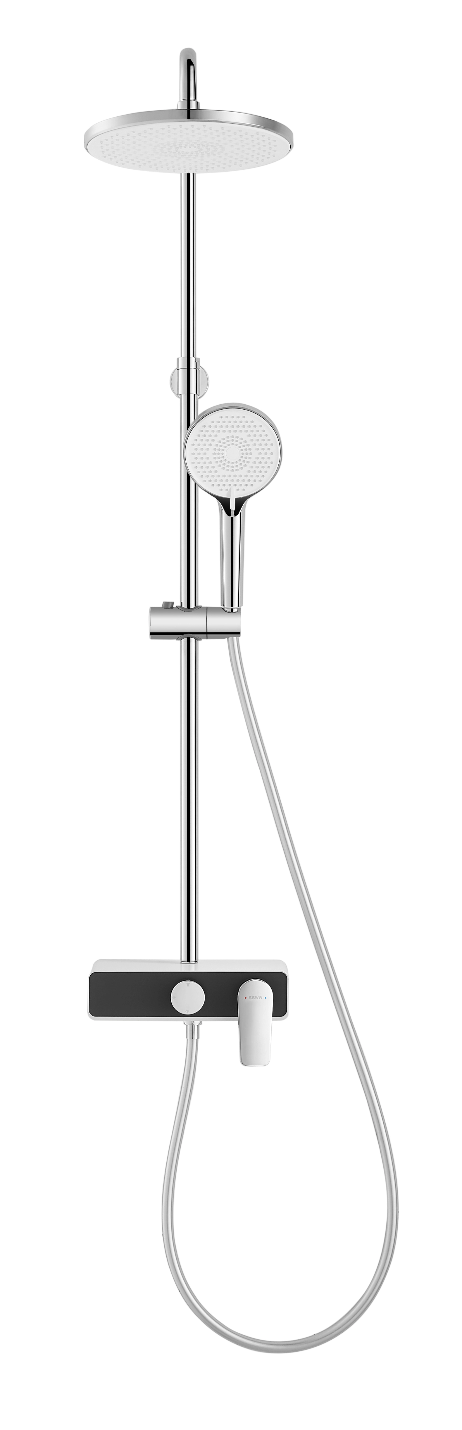 Душевая система с термостатом, белый SSWW SAQM002A-WH3-1