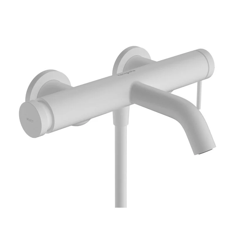 Смеситель для ванны, белый Hansgrohe Tecturis S 73422700