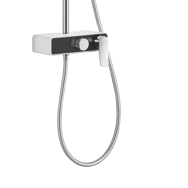 Душевая система с термостатом, белый SSWW SAQM002A-WH3-1