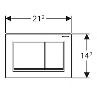 Панель смыва, хром Geberit Omega30 115.080.KH.1