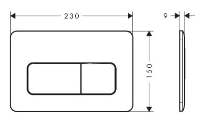 Панель смыва, белый Hansgrohe iFrame Original Q 66001700