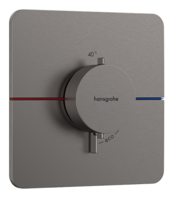 Термостат для душа, встраиваемый, шлиф.черный хром Hansgrohe ShowerSelect Comfort Q 15588340