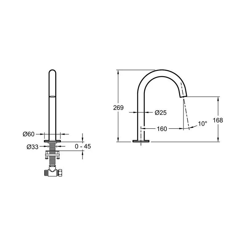 Смеситель для раковины, хром Jacob Delafon Grands Boulevards E25387-CP