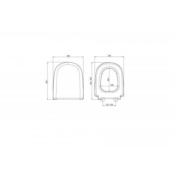 Крышка-сиденье для унитаза с микролифтом Roсa Giralda ZRU9000047
