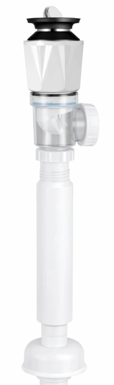 Сифон для раковины с сухим затвором и донным клапаном, хром Baoleelai BLL-81128