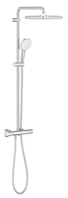 Душевая система с термостатом для душа, хром Grohe Tempesta 250 Cube 26689001 Душевая система с термостатом для душа, хром Grohe Tempesta 250 Cube 26689001