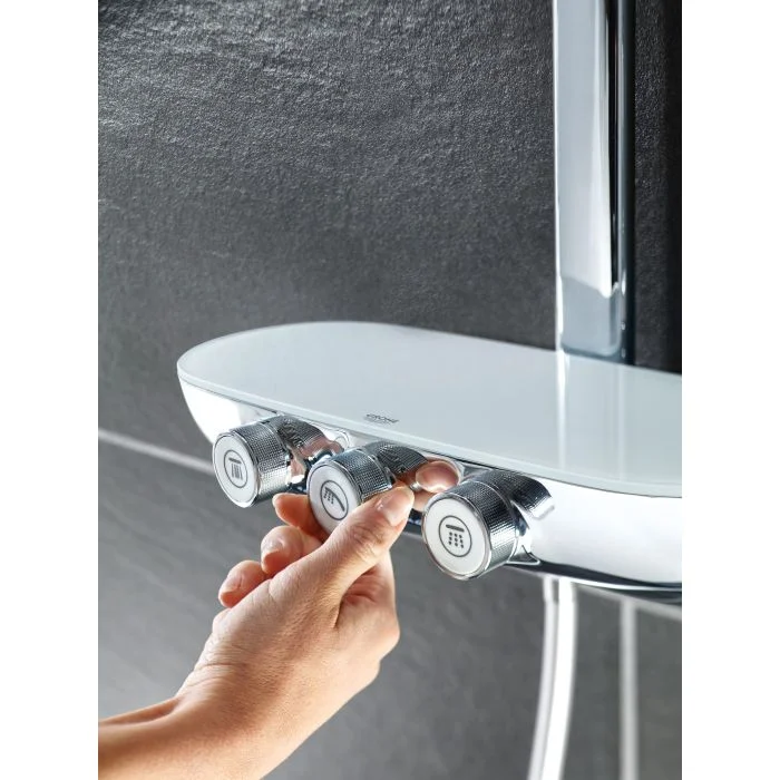 Душевая система с термостатом для душа, хром Grohe Rainshower System SmartControl 360 Duo 26250000