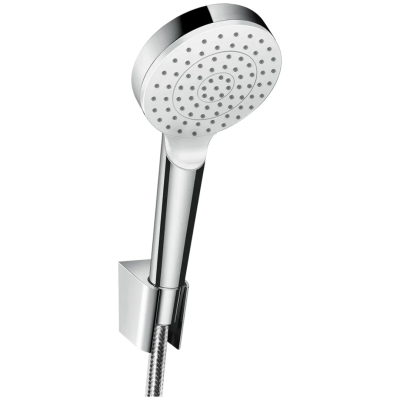 Душевой набор hansgrohe Crometta 1jet с держателем и шлангом 125 см 26690400 Душевой набор hansgrohe Crometta 1jet с держателем и шлангом 125 см 26690400