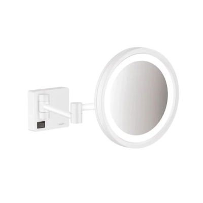 Зеркало косметическое с подсветкой, белый Hansgrohe AddStoris 41790700 Зеркало косметическое с подсветкой, белый Hansgrohe AddStoris 41790700
