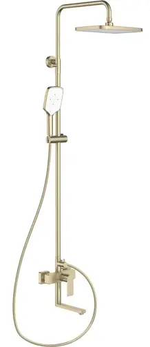Душевая система со смесителем для ванны, золото ESKO Ekaterinburg ST250EKGOLD