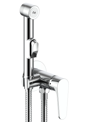 Гигиенический душ со смесителем, встраиваемый, хром ESKO Kazan KZSMH