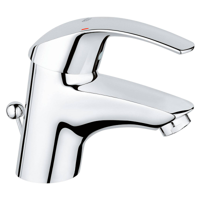Смеситель для раковины с донным клапаном, размер S, хром Grohe Eurosmart 32925001