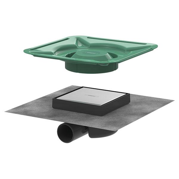 Трап точечный для пола, боковой слив Hansgrohe RainDrain Spot 56112800