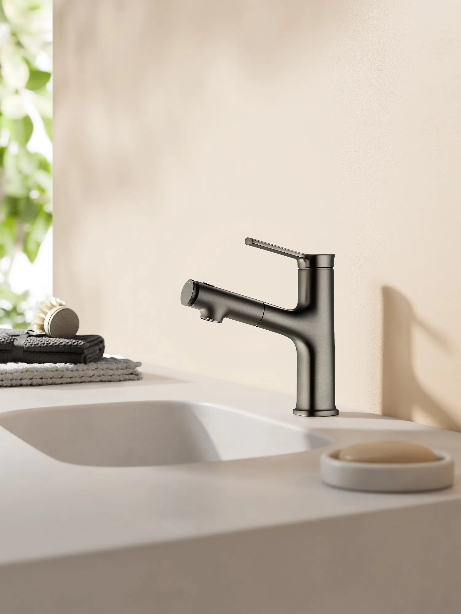 Смеситель для раковины, серый SSWW SATM016B-GA0-1