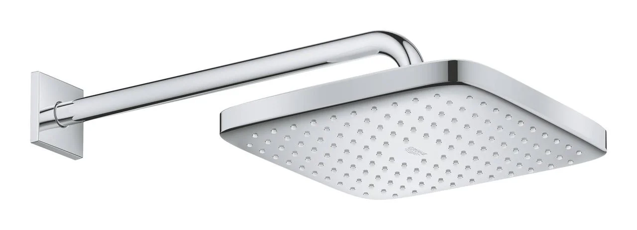 Верхний душ, квадратный, кронштейн 380, хром Grohe Tempesta 250 Cube 26687000