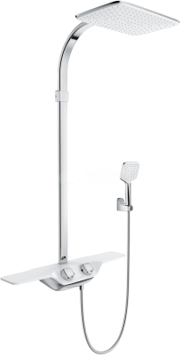 Душевая система с термостатом для душа, хром Kludi Cockpit Discovery 8020091-00 Душевая система с термостатом для душа, хром Kludi Cockpit Discovery 8020091-00