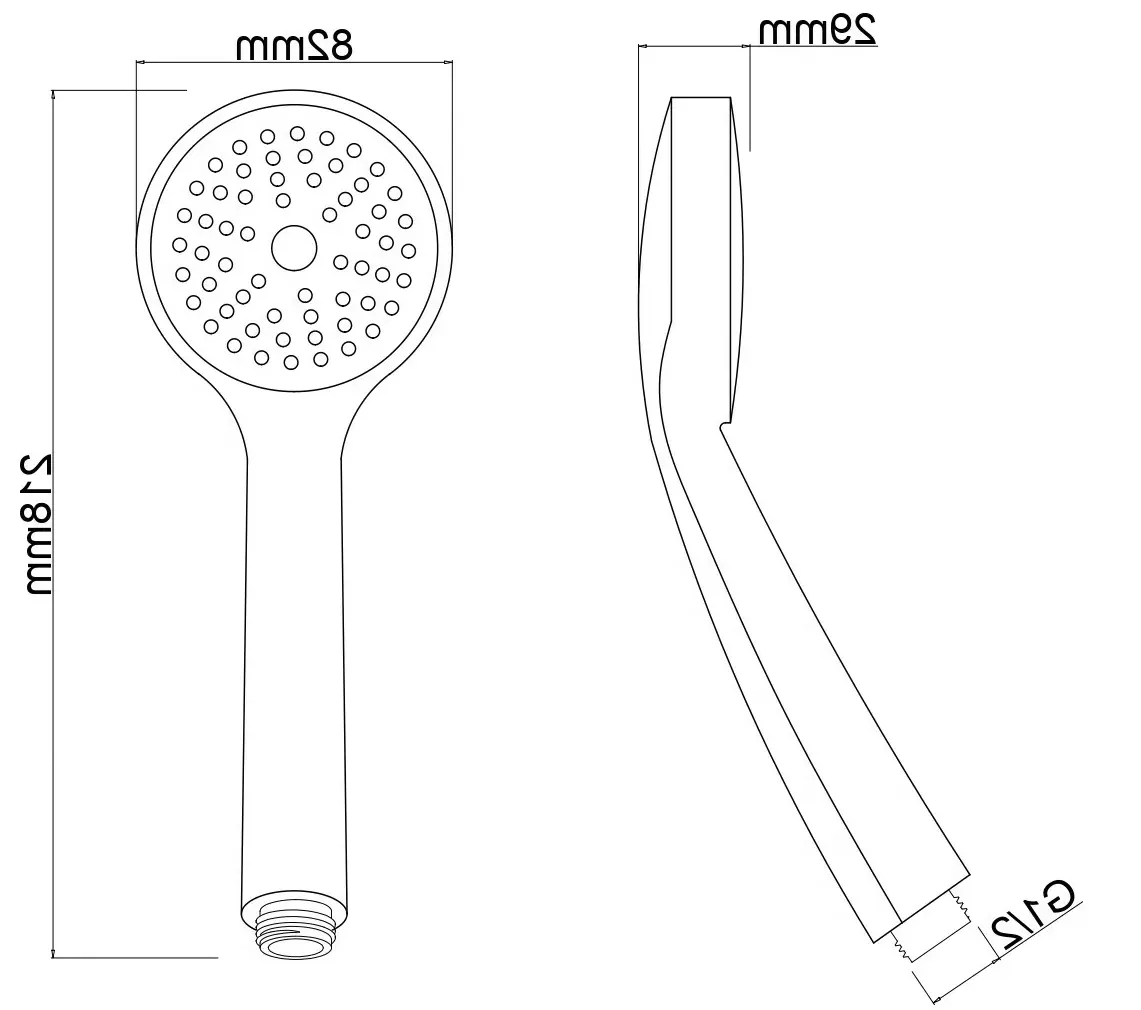 Ручной душ, хром VODA VSP02