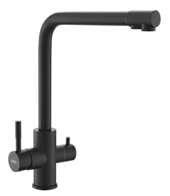 Смеситель для кухни, с подключением к фильтру, черный ESKO K24 B