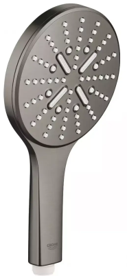 Ручной душ, 3 вида струи, темный графит матовый Grohe Rainshower SmartActive 130 26574AL0