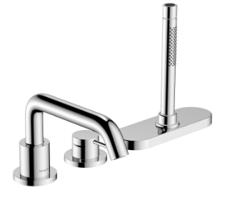 Смеситель для ванны, на борт ванны, хром Hansgrohe Tecturis 73447000 