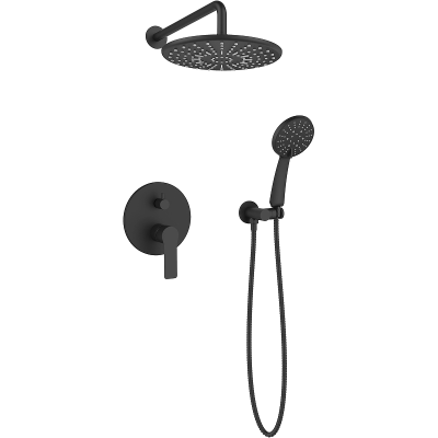 Душевая система со смесителем для душа, встраиваемая, черный ESKO Singapore Black 6in1 SB Душевая система со смесителем для душа, встраиваемая, черный ESKO Singapore Black 6in1 SB