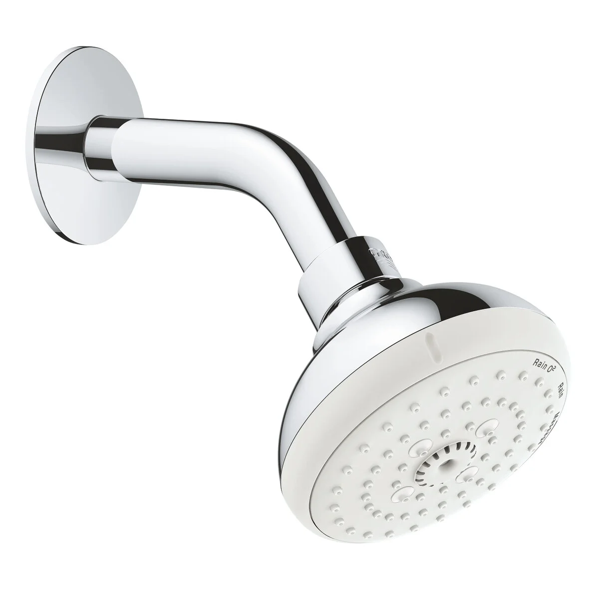 Верхний душ с кронштейном, хром Grohe Tempesta 26088001 – магазин сантехники Sanstore Верхний душ с кронштейном, хром Grohe Tempesta 26088001