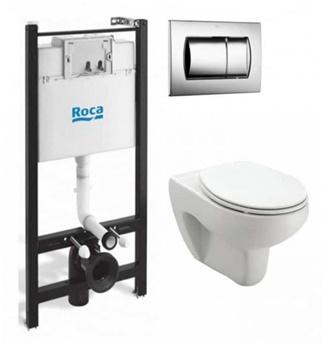 Унитаз подвесной с бачком и инсталляцией Roca Victoria 7893100000