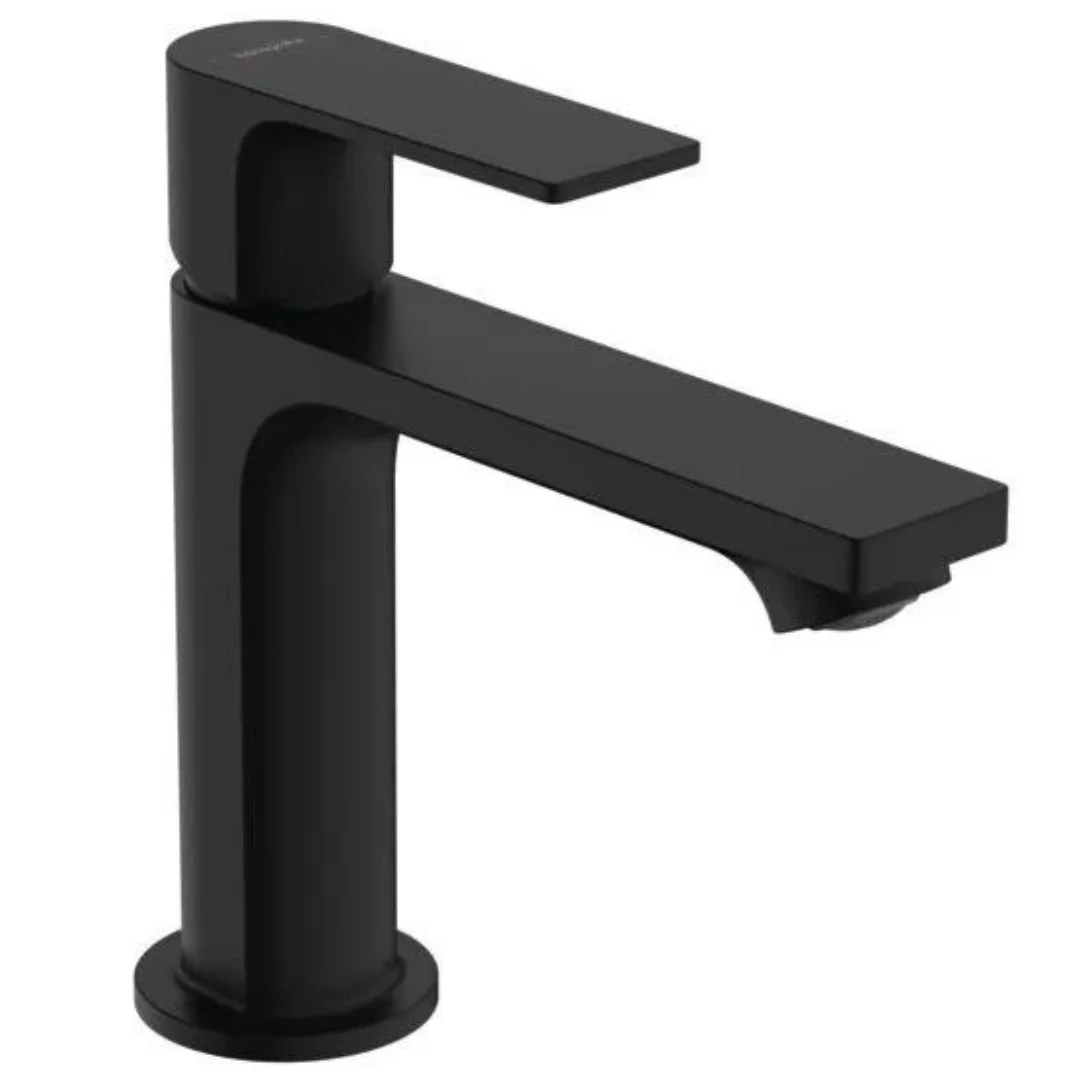 Смеситель для раковины 110, с донным клапаном, черный Hansgrohe Rebris E 72557670