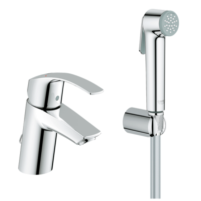 23124002 Eurosmart Смеситель однорычажный для раковины DN 15 S-Size, с гигиеническим душем