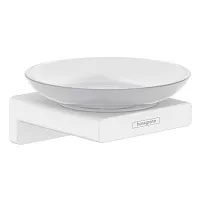 Мыльница с держателем, белая Hansgrohe AddStoris 41746700