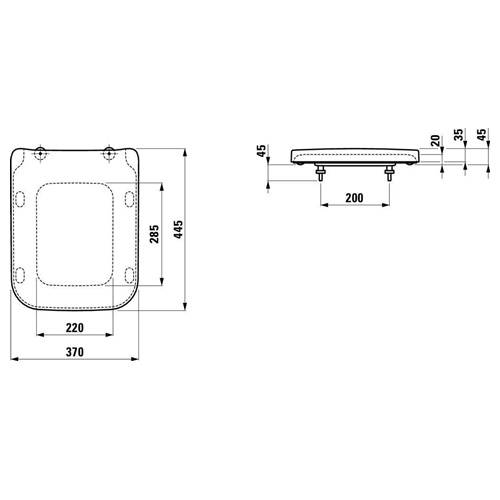 Крышка-сиденье для унитаза с микролифтом  Laufen Pro S 8919610000001